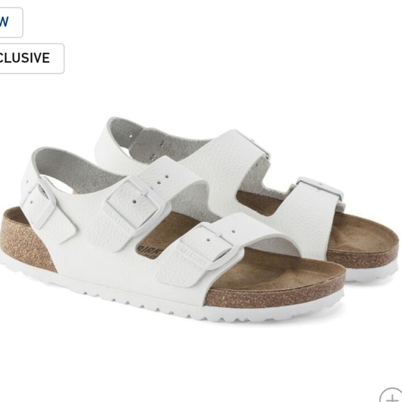 Birkenstock Milano Leather Sandals, Navy With White Buckles, Size 11M, $180.00US - Picture 6 of 16